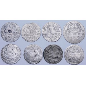 Sigismund III Vasa, Crown and Lithuanian pennies - set (item 8).