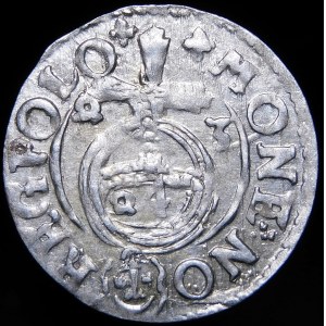 Sigismund III Vasa, Half-track 1623, Bydgoszcz - Saxon in decorative shield
