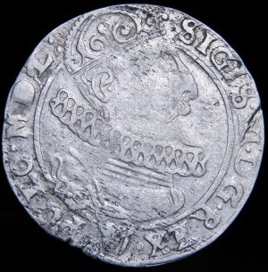 Zygmunt III Waza, Szóstak 1625, Kraków - Półkozic, POLO - rzadki