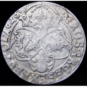 Zygmunt III Waza, Sixpence 1626, Cracow - ∙1626∙.