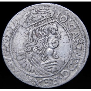 Ján II Kazimír, šesták 1664 AT, Krakov - odroda - vzácnejšie