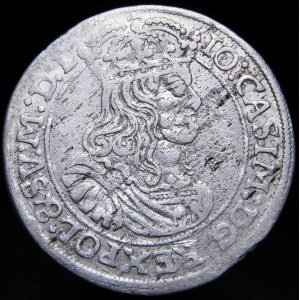 John II Casimir, Sixpence 1667 TLB, Krakow - rare