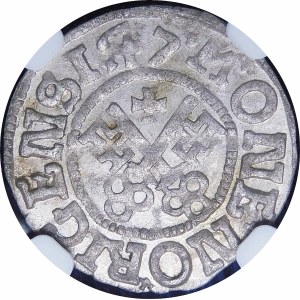 Inflanty - Zakon Kawalerów Mieczowych, Hermann Brüggenei-Hasenkamp, Szeląg 1547, Ryga