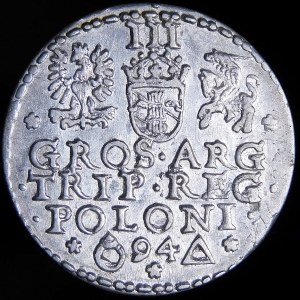 Sigismund III Vasa, Trojak 1594, Malbork - geschlossener Ring