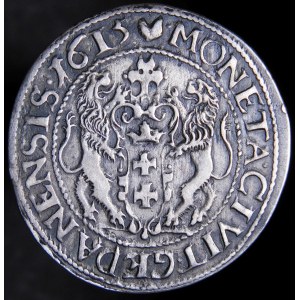 Sigismund III Vasa, Ort 1615, Danzig - enge Öffnung, Tatzenpunkt