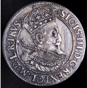 Sigismund III Vasa, Ort 1615, Danzig - große Öffnung, Rosette
