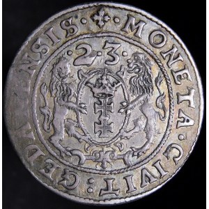 Zikmund III Vasa, Ort 1623, Gdaňsk - zkrácené datum, PR - varianta