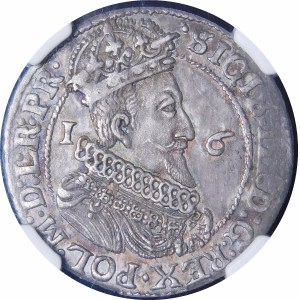 Žigmund III Vasa, Ort 1624/3, Gdansk - prelamovaný dátum, PR - variant