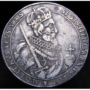 Žigmund III Vaza, Thaler 1630 II, Bydgoszcz - široké poprsie - veľmi vzácne