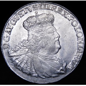 August III Sas, Ort 1755 EC, Lipsko - vzácnejšie a krajšie