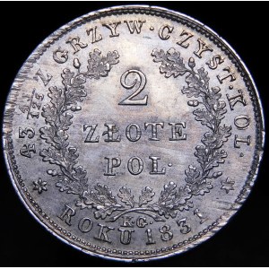 Novemberaufstand, 2 Zloty 1831 KG