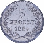 Freie Stadt Krakau, 5 Pfennige 1835, Wien - schön