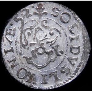 Inflanty - Pod panowaniem szwedzkim, Krystyna Waza, Szeląg 1652, Ryga