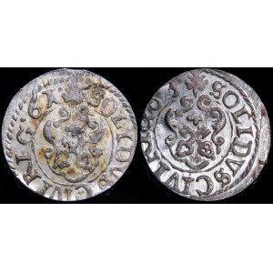Inflants - Under Swedish rule, Charles XI, Shelby 1661 and 1663, Riga - set (pcs. 2)