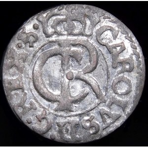 Inflanty - Pod panowaniem szwedzkim, Karol XI, Szeląg 1663, Ryga