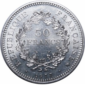 Francie, 50 franků 1977, Paříž