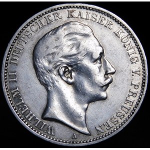 Deutschland, Preußen, Wilhelm II, 3 Mark 1910 A Berlin