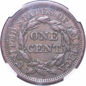 USA, 1 cent 1855 Young Head