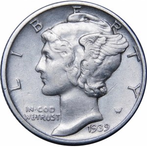 USA, 1 cent 1939 D Mercury