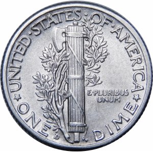 USA, 1 desetník 1941 D Mercury