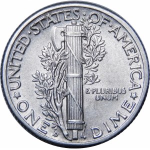 USA, 1 dime 1941 D Mercury