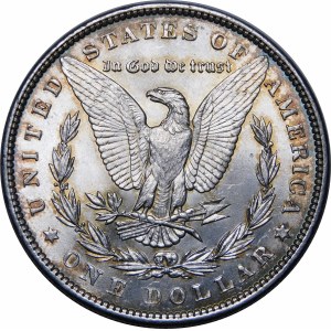 USA, 1 dolar 1886 Morganův dolar