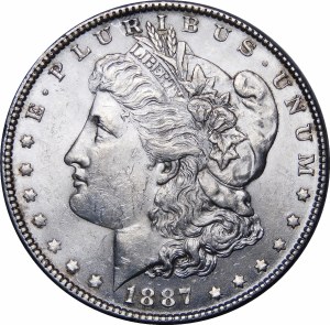 USA, $1 1887 Morgan Dollar