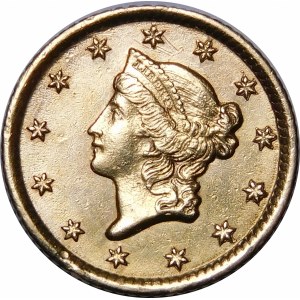 USA, $1 1853 Liberty Head