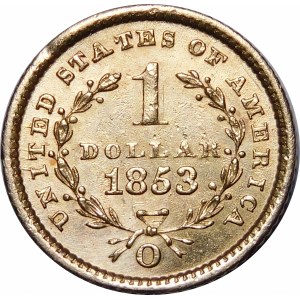 USA, 1 dolar 1853 Liberty Head