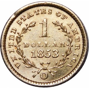 USA, 1 dolár 1853 Hlava slobody