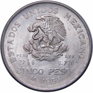 Mexiko, 5 peso 1952