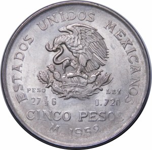 Mexico, 5 Peso 1952