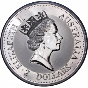 Austrálie, $2 1992 Kookaburra