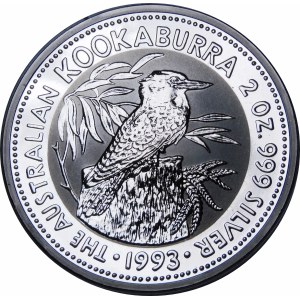 Austrália, $2 1993 Kookaburra