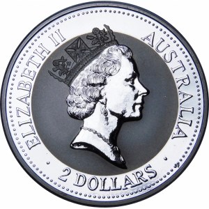 Austrália, $2 1993 Kookaburra