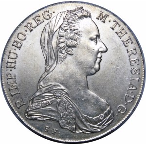 Rakúsko, Mária Terézia, Thaler 1780 nová razba
