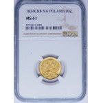 Polska, Zabór rosyjski, 3 ruble = 20 złotych 1834 СПБ/ПД, Petersburg - rzadka