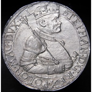 Stefan Batory, Thaler 1585 NB, Nagybánya - vzácny a krásny