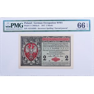 2 Polish marks 1916 - general - A