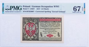 1/2 marki polskiej 1916 - Generał - B