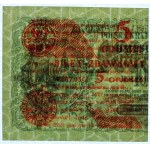 5 halierov 1924 Pass ticket