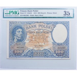 100 złotych 1919 S.C.