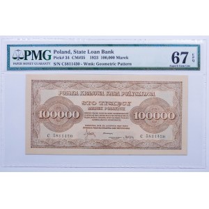 100,000 Polish marks 1923 ser. C