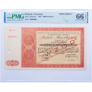5000 Zlatý príjmový lístok 1945 EMISSION II - MODEL