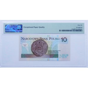 10 złotych 1994 ser. KE 2222222 - SOLID