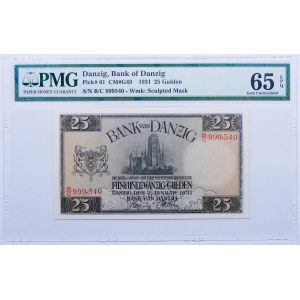 25 Gulden 1931 WMG ser. B/C