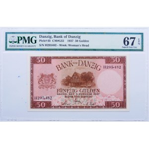 50 Gulden 1937 WMG ser. H