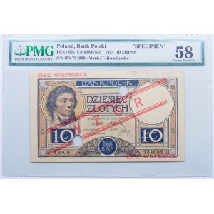 10 zlotých 1924 II EM. A. MODEL - VZÁCNY