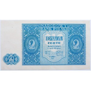 2 gold 1946 in blue - SUNDAY and RARE