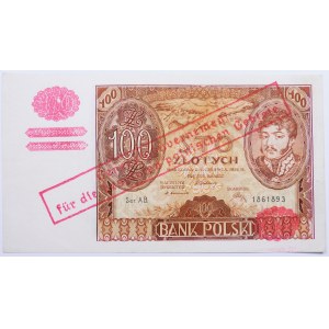 100 gold 1932 ser. AB. - false reprint GG